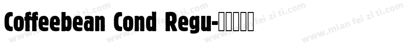 Coffeebean Cond Regu字体转换